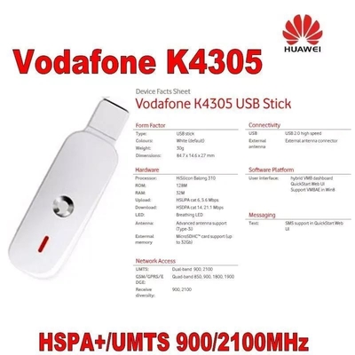 खरीदें वायरलेस पोर्टेबल Huawei K4305 USB 21.6 Mbps HSPA मोबाइल ब्रॉडबैंड मॉडेम डोंगल 3G online manufacture